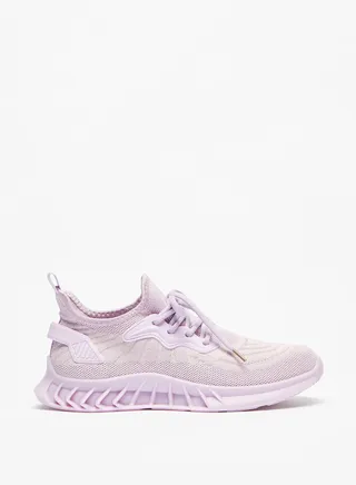 Womens OAKLAN Textured Lace-Up High Top Sports Shoes 