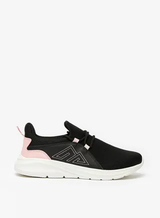 Textured Womens' Sports Shoes with Lace Up Closure 