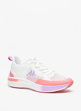 Womens Colourblock Shoes With Lace-Up Closure 