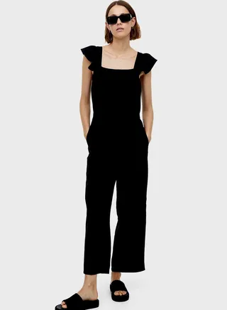 High Leg Blend Detail Jumpsuit