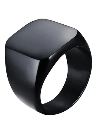 Titanium Signet Ring 