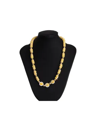 Stainless Steel & Rubber Necklace 