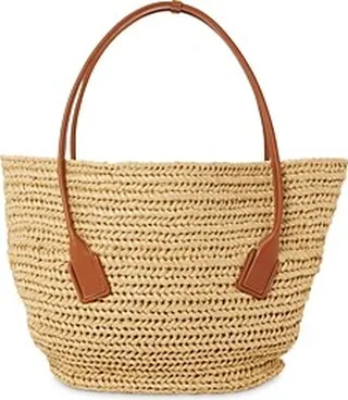 Bottega Veneta Arco Raffia Tote