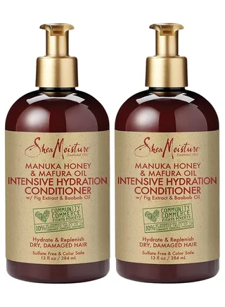Shea Moisture Intense Hydration Conditioner with Manuka Honey and Mafura Oil for Unisex, 13 oz., For Dry Hair 