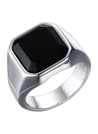 Titanium Signet Ring 