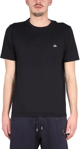 C.P. Company Logo-Embroidered Short-Sleeved T-Shirt