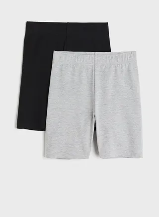 2 Pack Of High Waist Short