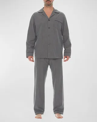 Men's Citified Flannel Pajama Set