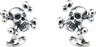 Deakin & Francis - Deakin & Francis Sterling Silver Skull And Cross Bones Cufflinks