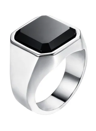 Metal Stone Studded European Style Fashion Ring 