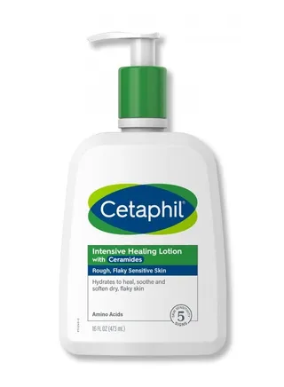 Cetaphil Intensive Healing Lotion with Ceramides 16 oz for Dry, Rough, Sensitive Skin 24 Hour Moisture Fragrance, Dermatologist Free Paraben and Gluten Free 