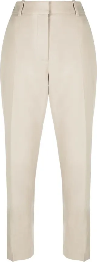 Cropped Straight-Leg Trousers