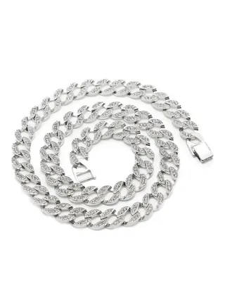 Diamond Crystal Stone Studded Hiphop Necklace 