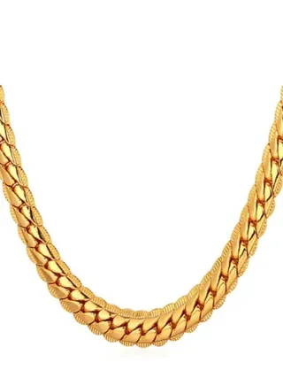 Statement Chunky Link Chain Necklace 