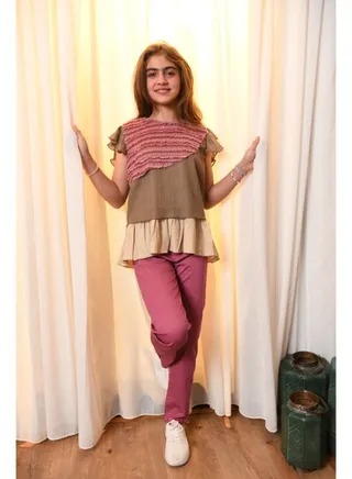 Kids Girls Layered Blouse 