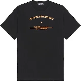Raf Simons AW2223 RS T-Shirt in Black