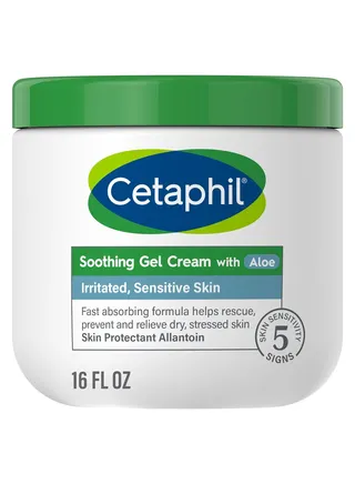 Cetaphil Soothing Gel Cream with Aloe Vera Soothes and Moisturizes Sensitive Skin453 g, 16 oz 