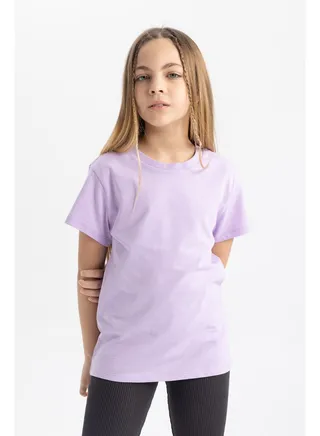 Girl Regular Fit Knitted Short Sleeve Body 