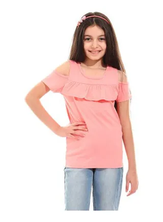 Girls Top with shoulder cuts 