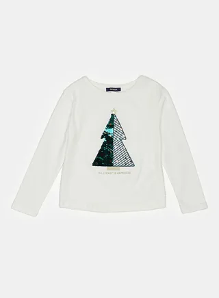 White T-Shirt for Girls 