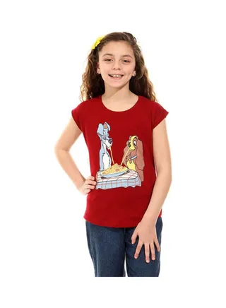 Lady And The Tramp T-Shirt Dark Red 