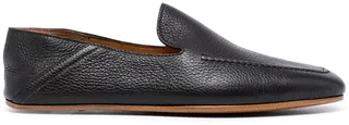 Almond-Toe Leather Loafers