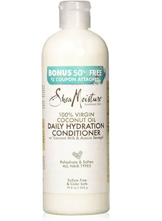 Shea Moisture Hydrate Virgin Coconut Shampoo 577ml (50% Extra) 