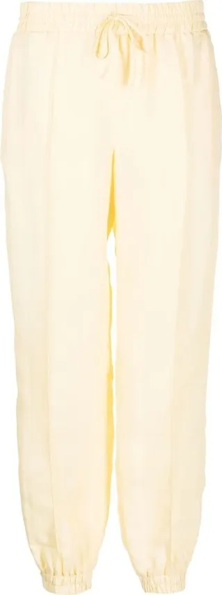 Drawstring Cotton Track Pants
