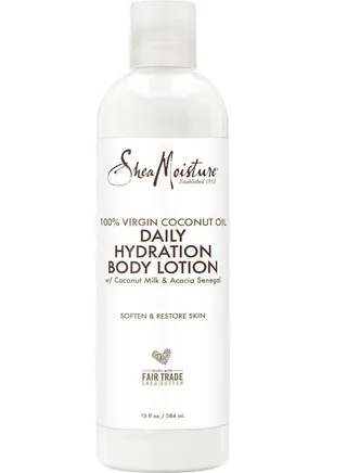 Shea Moisture Daily Moisturizing Body Lotion with 100% Virgin Coconut Oil, 13 fl oz. 