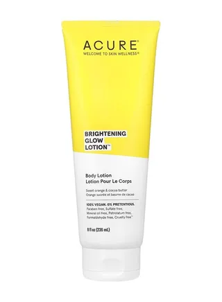 Acure Whitening Lotion | 100% Vegan | For a brighter appearance | Sweet Orange Flour and Colloidal Oatmeal - Protects and Soothes | All skin types | 8 fluid ounces 