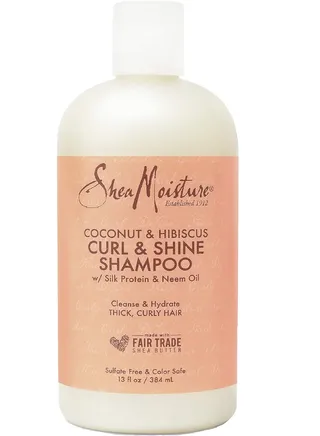 Shea Moisture Curly Care Shampoo with Coconut and Hibiscus - 13 oz (384 ml) 