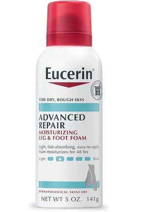 Eucerin Advanced Repair Foot Moisturizing Sponge - Calf Moisturizer, 5 oz 