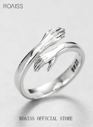 Finger Ring Hug Shape Adjustable Size for Men 