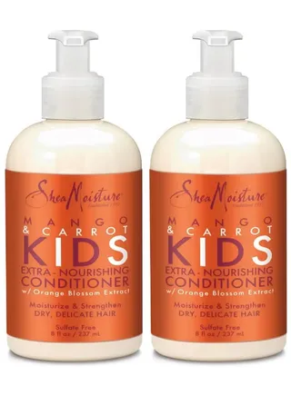 Shea Moisture Kids Conditioner 8 oz Mango/Carrot Extra Nourishing (236 ml) (Pack of 2) 