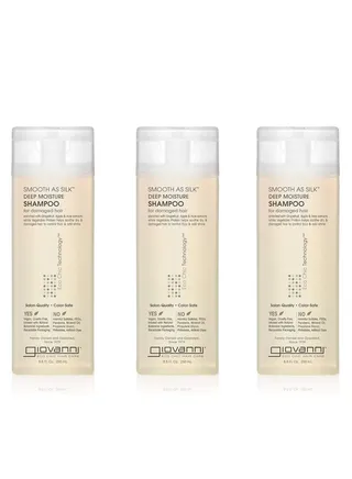 Giovanni Smooth as Silk Shampoo for Fine Hair, 8.5 fl oz (Pack of 3) 