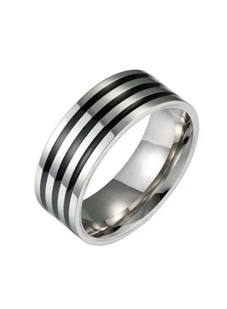 Elegant Design Stainless Steel Ring For Unisex 
