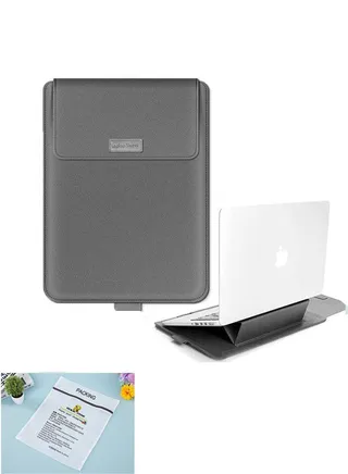 Laptop Bag/Sleeve Case (13/14-Inches) Compatible With 3in1(Laptop Stand,Mouse pad) MacBook Pro Notebook Grey 