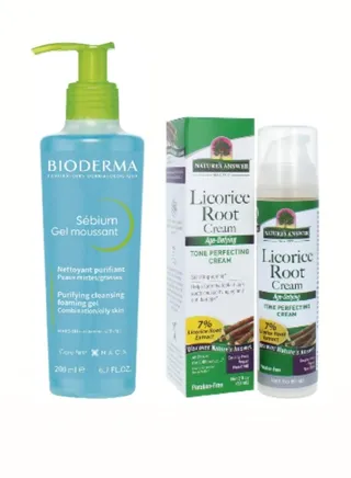 Set Licorice Cream 50 ml + Bioderma Sebium Foaming Gel 200 ml 