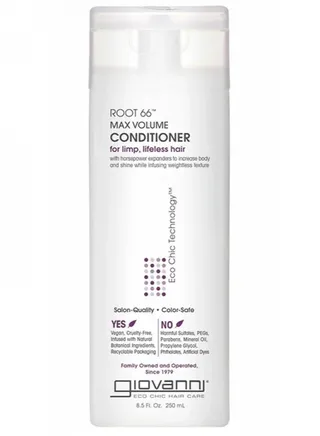 Giovanni Root 66 Maximum Volume Conditioner for Split and Weak Hair 250ml 