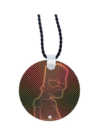 Wooden Simpsons Prints Necklace Pendant 