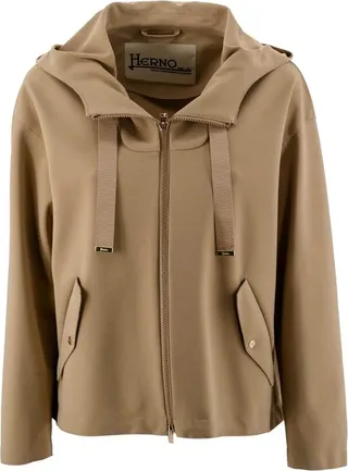 Herno Drawstring Hooded Jacket