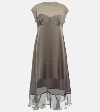 Jersey midi dress