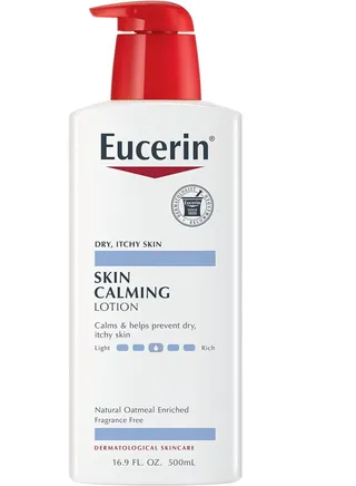 Eucerin Soothing Lotion - All-Body Lotion for Dry, Itchy Skin, Enriched with Natural Oatmeal - 16.9 fl oz Pump Bottle, Orange 