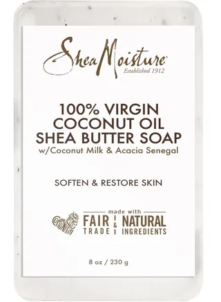 Shea Moisture Shea Butter Soap for All Skin Types 100% Virgin Coconut Oil Cruelty Free Skin Care 8 oz, by SheaMoisture 