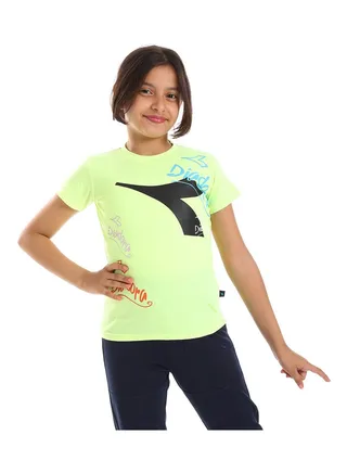 Girls Cotton Printed T-Shirt 