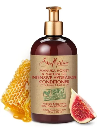 Shea Moisture Intensive Hydration Conditioner with Mafura Oil and Manuka Honey for Dry, Damaged Hair Nourishes and Softens Hair 13 oz 