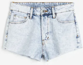 Curvy Fit Denim Shorts