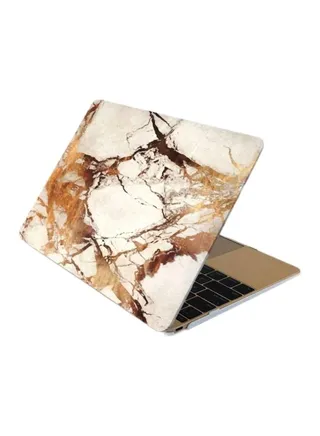Soft Rubberized Case Cover For Apple MacBook Air 13-Inch Golden Marble 