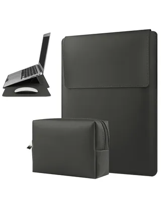 13-14 Inch Laptop Sleeve Case Leather Bag 