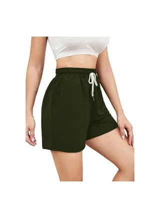 Plain Basic High-Rise Shorts 